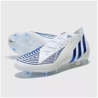 Бутсы adidas Adidas Predator Edge.1 FG H02931, размер 10.5 UK, белый, синий