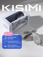 Заколка-краб для волос KISIMI, размер M, цвет: серый, коллекция: UNIQUE, 1 шт