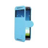 Чехол Nillkin Fresh Series Leather case для HTC new One (HTC M8) (голубой, кожаный)