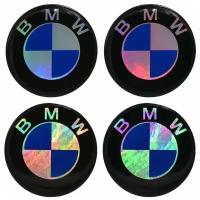Наклейки на колесные диски БМВ / Наклейки на колесо / Наклейка на колпак / BMW / D-57 mm