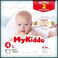 MyKiddo трусики Premium L, 9-14 кг, 36 шт., 2 уп., white