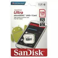 Карта памяти microSDXC UHS-I SANDISK Ultra Light 128 ГБ, 100 МБ/с, Class 10