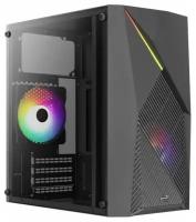 Корпус MiniTower AeroCool RAIDER Mini-G-BK-v2 (mATX, USB3x1, USB2x1, 120mm RGB fan x2, без БП) (4711099472628)