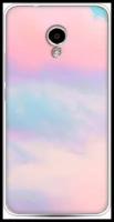 Силиконовый чехол "Розовые облака" на Meizu M5S / Мейзу М5S