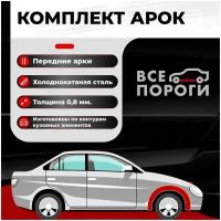 Комплект передних ремонтных арок автомобиля, для Opel Omega B 1994-2004 универсал 5 дверей (Опель Омега Б) Холоднокатаная сталь 0,8мм