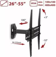 Кронштейн для телевизора на стену / крепление наклонно-поворотное Arm Media LCD-413 / до 55 дюймов / vesa 400x400