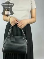 Женская сумка из натуральной кожи Polina Eiterou 9751 черная