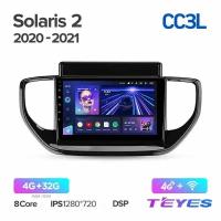 Штатная магнитола Teyes CC3L 4/32 Hyundai Solaris 2 (2020-2021)