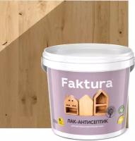 Лак-антисептик для дерева FAKTURA™ акриловый с натуральным воском орех, 0.9 л