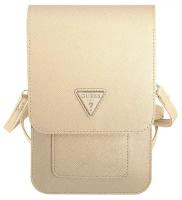 Guess для смартфонов сумка Wallet Bag Saffiano Triangle logo Beige