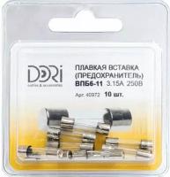 Плавкая вставка DORI ВПБ6-11 3,15А 250В 10 шт 40972