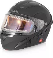 Шлем снегоходный ZOX Brigade, стекло с электроподогревом, мат., черный, размер XL