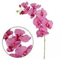 Искусственные цветы орхидея фаленопсис "Максима" темно-розовая 95 см для декора