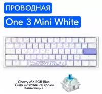 Игровая механическая клавиатура Ducky One 3 Mini White переключатели Cherry MX RGB Blue, русская раскладка