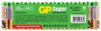 Батарейка GP Batteries Super АА пальчиковая LR6 1,5 В (20 шт.)