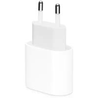 Сетевое зарядное устройство адаптер питания Apple USB-C 20Вт (MHJE3ZM/A), Быстрая зарядка для iPhone, белый