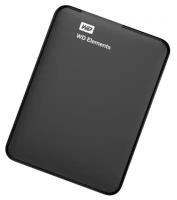 Внешний жесткий диск 1 Tb WD Elements (WDBUZG0010BBK-WESN) microUSB 3.0 Type-B, черный