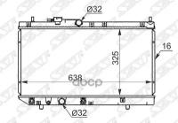 SAT DA0002 Радиатор DAIHATSU PYZAR 96-02/CHARADE 93-98