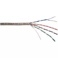 Кабель в бухте TWT UTP CAT5e PVC (TWT-5EUTP), 305 м, серый