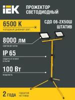 Прожектор светодиодный СДО 06-2x50Ш 6500К IP65