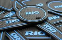 Коврики в ниши автомобиля Киа Рио 3 - Kia Rio 3 комплектации Premium Prestige (со штатным подлокотником)
