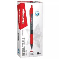 Ручка шариковая Berlingo Classic Pro, цвет чернил: красный, упаковка 12 шт