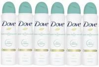Дезодорант-антиперспирант аэрозоль Dove Бережная забота женский 150 мл, 6 упаковок