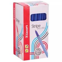Ручка шариковая Luxor "Stripes" синяя, толщина пишущего узла 1,0 мм, толщина линии письма 0,8 мм, упаковка 50 шт