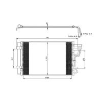 Радиатор кондиционера Nrf 35963 для Hyundai Elantra, i30; Kia Ceed, PRO CEED ED