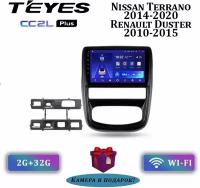 Штатная магнитола Teyes CC2L Plus Renault Duster 1 2010-2015 / Nissan terrano 3 2014-2022 9" 2+32G