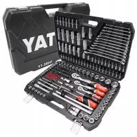 Набор инструментов YATO (1/2"-1/4"-3/8", 216 предметов, CrV, CrMo, S2, 72T) арт. YT-38841