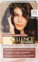 Крем-краска для волос Loreal Paris Excellence Creme без аммиака Универсальные Нюдовые Оттенки 4U Каштановый