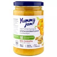Джем Yummy jam натуральный апельсиновый с имбирем без сахара, банка, 350 г