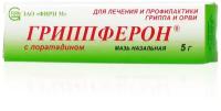 Гриппферон с лоратадином мазь наз., 10000 МЕ/г+2 мг/г, 5 мл, 5 г