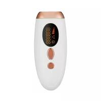 Лазерный фотоэпилятор IPL Hair removal device с ледяным охлаждением / Косметический аппарат для удаления волос (белый)