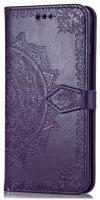 Чехол-книжка Чехол. ру для Nokia X7 / 7.1 Plus / Nokia 8.1 фиолетовый с красивыми загадочными узорами женский детский прикольный необычный