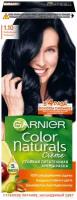 Garnier Стойкая питательная крем-краска для волос "Color Naturals" с 3 маслами, оттенок 1.10, Холодный черный, 110 мл