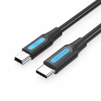 Кабель питания USB type c для зарядки и передачи данных Vention шнур 1.5м usb 2.0 CM/mini-B 5pin, арт. COWBG