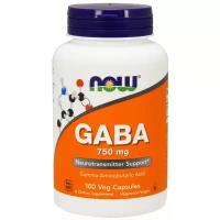 GABA 750 mg NOW (100 вег кап)