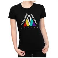 Футболка Design Heroes Imagine Dragons Женская Черная 2XL