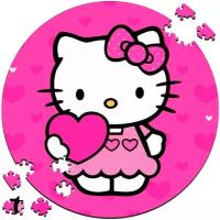 Деревянный пазл - картина на стену Хеллоу Китти Hello Kitty 30х30см 169 деталей