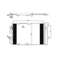 Радиатор кондиционера Nrf 35554 для Opel Astra, Zafira