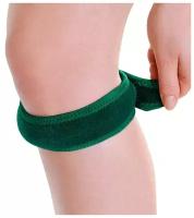 Фиксирующий ремень на колено с элементами жесткости Pharmacels Knee Strap, зеленый