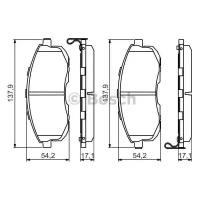 Колодки тормозные Bosch, 0986494572