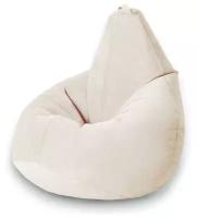 MyPuff кресло-мешок Груша, размер ХXХХL-Комфорт, мебельный велюр, латте