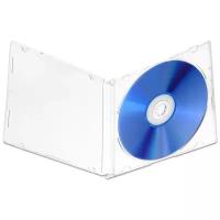 Коробка CD Slim Box Clear 5мм, для 1 диска (прозрачная), упаковка 50 шт