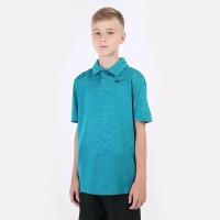 Поло NIKE Dri-FIT Tiger Woods Big Kids' Printed Golf Polo, размер S, голубой