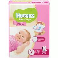 Huggies подгузники Ultra Comfort для девочек 3 (5-9 кг), 21 шт