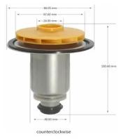 Ротор (втулка 40мм, колесо 68/21мм) против часовой стрелки с обратным вращением насоса WILO 12/6, 15/6 PPR-W21CCW-40-02 аналог