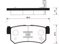 Колодки тормозные задние (дисковые), SP1151 Sangsin Brake SP-1151